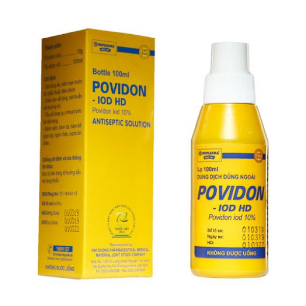 Povidone 10% Hải Dương (Chai90Ml)