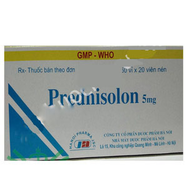 Prednisolon 5Mg _Dp Hà Nội (H50 Vỉ X 20V)