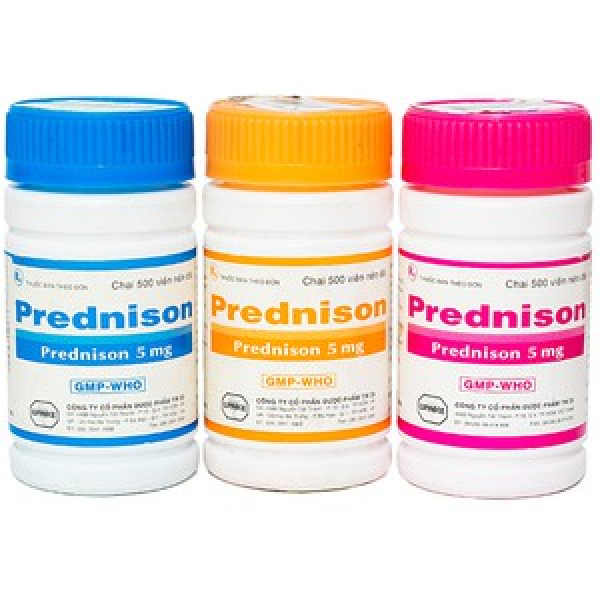 Prednison 5Mg (Prednisolon 5Mg) _Tw25 (Chai500Viên Nén)