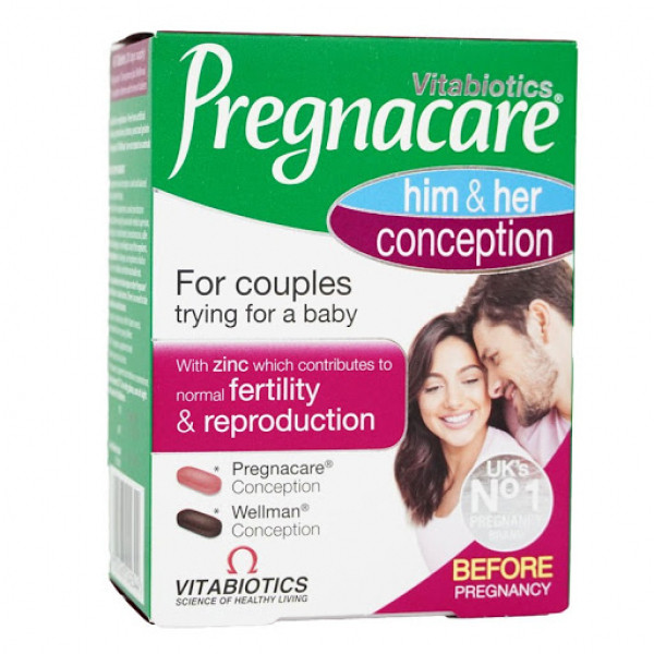 Pregnacare Him&Her Conception Hỗ Trợ Tăng Thụ Thai (H60V)