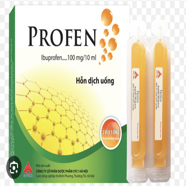 Profen (Ibuprofen 100Mg10Ml) Ống _Cpc1 Hà Nội (Hộp10 Ống)