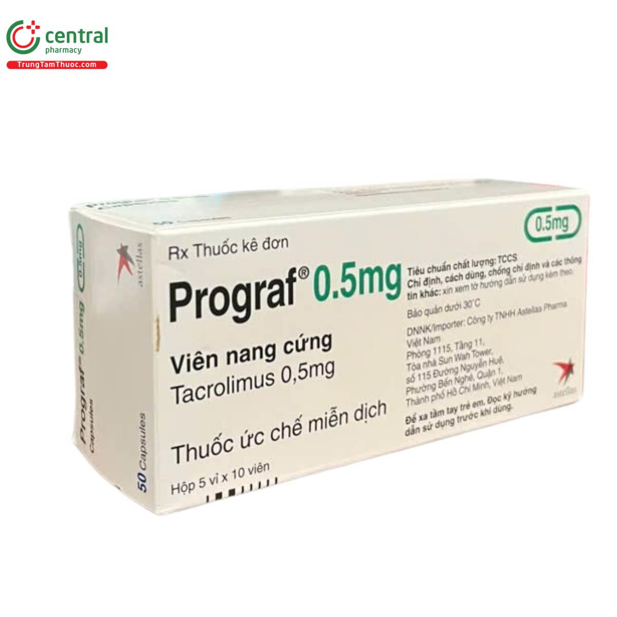 Prograf 0.5mg (H/50viên)