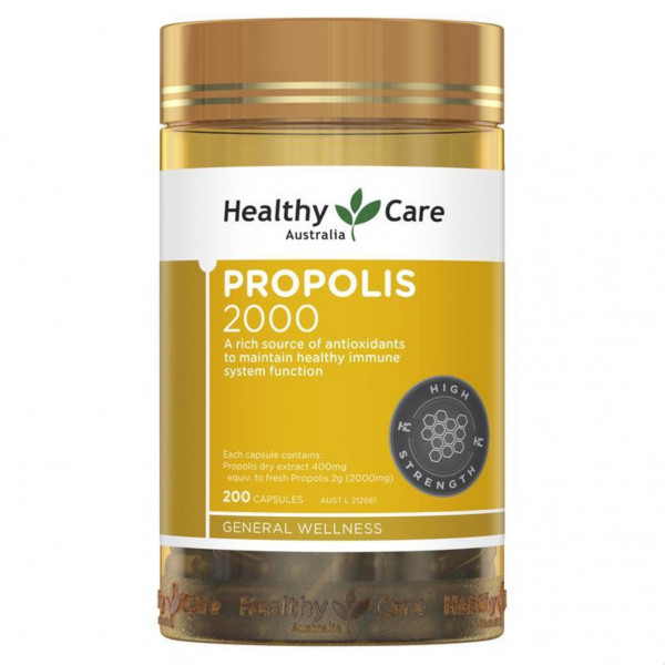 Propolis 2000Mg Viên Uống Keo Ong Tăng Đề Kháng Healthy Care (L200V)