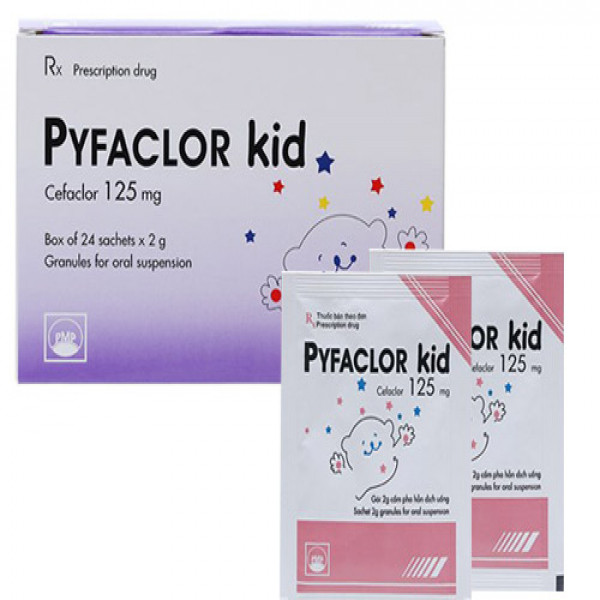 Pyfaclor Kid 125Mg Cefaclor _Pymerpharco (H24 Gói)