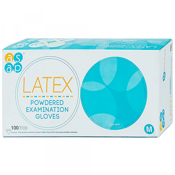 Găng Tay Y Tế Latex Size M _Trắng (H/100C)