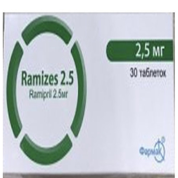 Ramizes 2,5Mg (Ramipril) (H30 Viên)