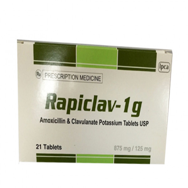 Rapiclav 1G (Aug ) _Ấn Độ (H21V)
