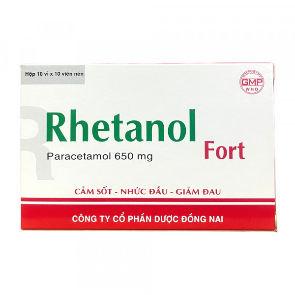 Rhetanol Fort Paracetamol 650Mg Donaipharm (H100V)