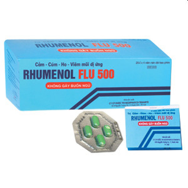 Rhumenol Flu (H/25 Vỉ X 4V)