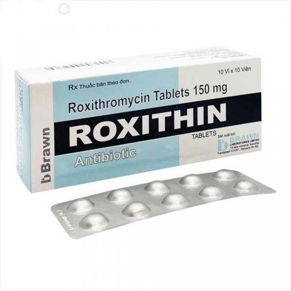 Roxithin 150Mg (Roxithromycin) _Ấn (H100V) Vỉ Bạc