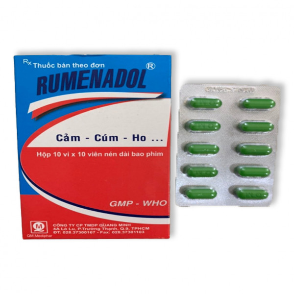 Rumenadol Cảm Cúm _Quang Minh (H10Vỉ X 10V)