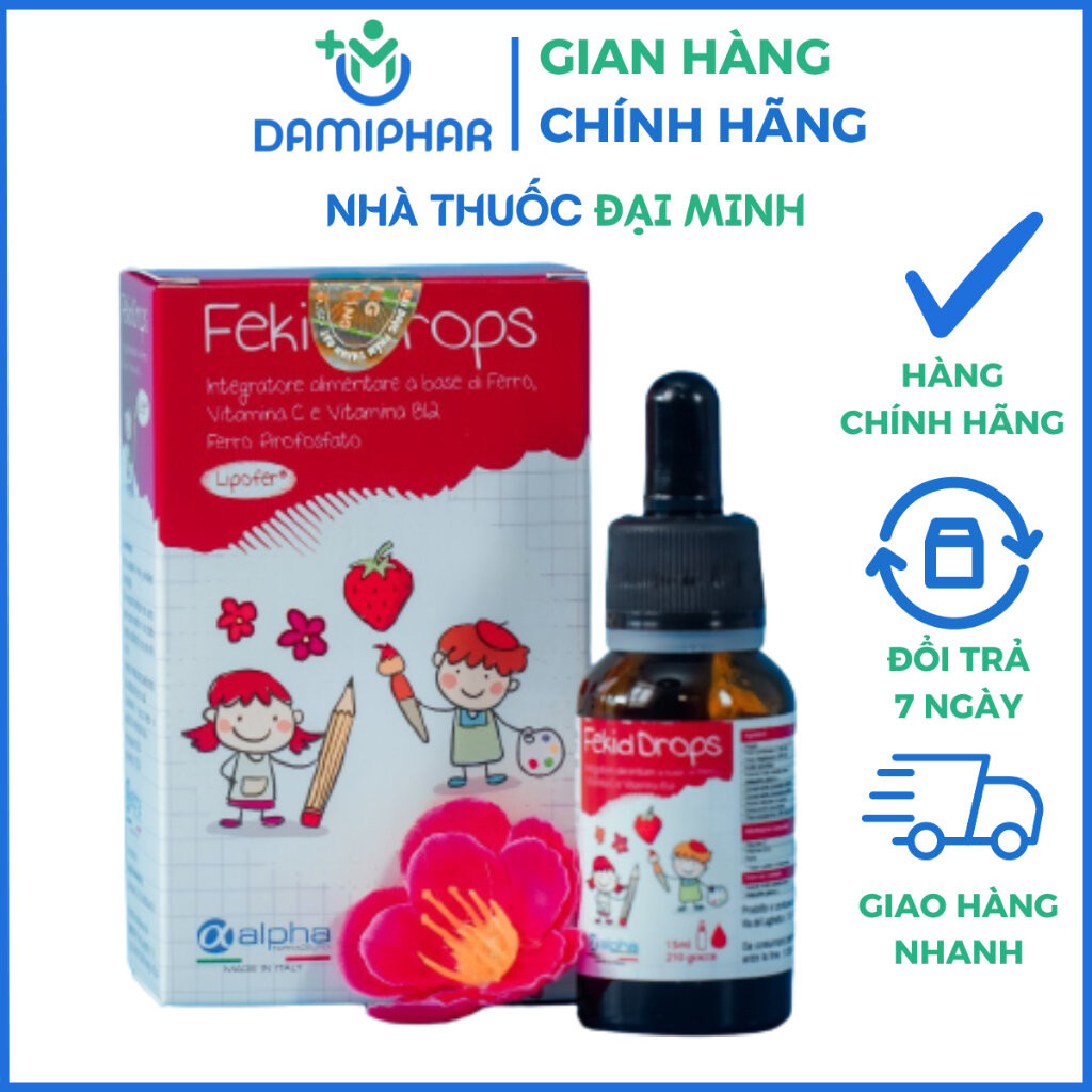sắt nhỏ giọt Fekid drops (L30ml) - nhập khẩu Italy