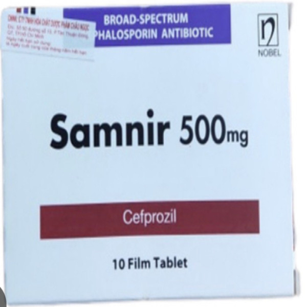 Samnir 500Mg (Cefprozil) (Hộp10 Viên)