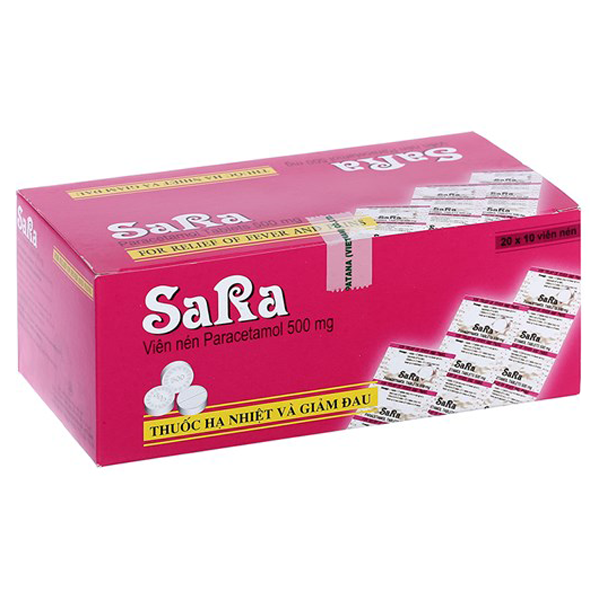 Sara 500Mg Viên Hồng(H200V)