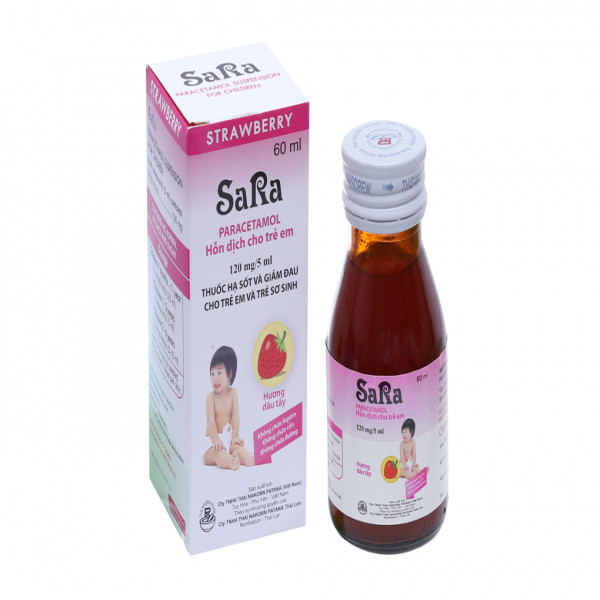 Sara Siro Dâu 120Mg5Ml Hạ Sốt (C60Ml)