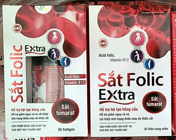 Bổ Máu Sắt Folic Extra _ Vp (Lọ30V) K52L