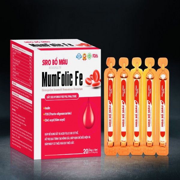 bổ máu Sắt Ống Mumfolic Fe _ Vuông (H20 Ống)