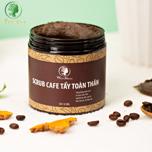 Scrub Cafe Tẩy Tế Bào Chết Da Toàn Thân Wonmom (H500Gr)