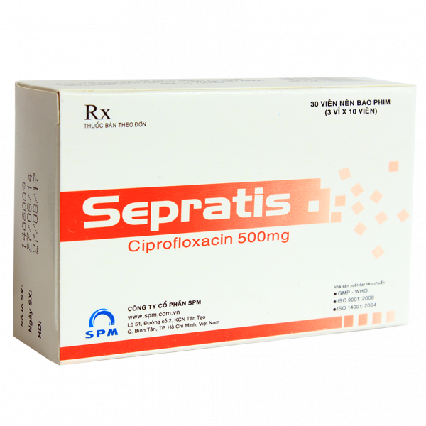 Sepratis Ciprofloxacin 500Mg Spm (H100V)