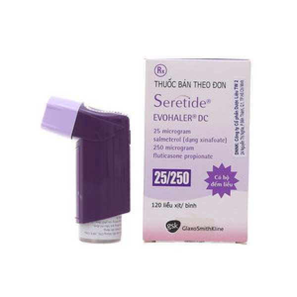 Seretide 25/250 Xịt Hen _Gsk (Lọ120 Liều)