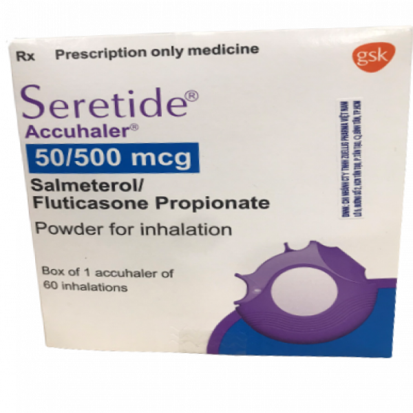 Seretide Accuhaler 50500 Gsk (C60Liều Xịt)