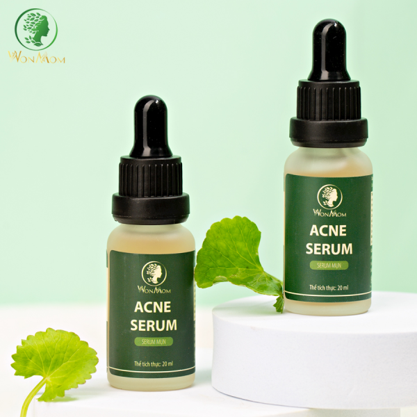 Serum Mụn, Đánh Bay Mụn Cứng Đầu Lâu Năm Acne Serum Wonmom (C20Ml)