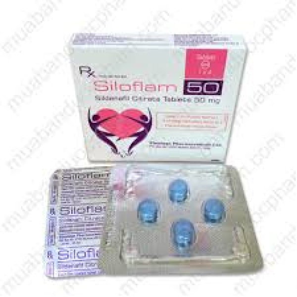 Siloflam 50Mg (Sidenafil 50) _Ấn (Hộp4 Viên)
