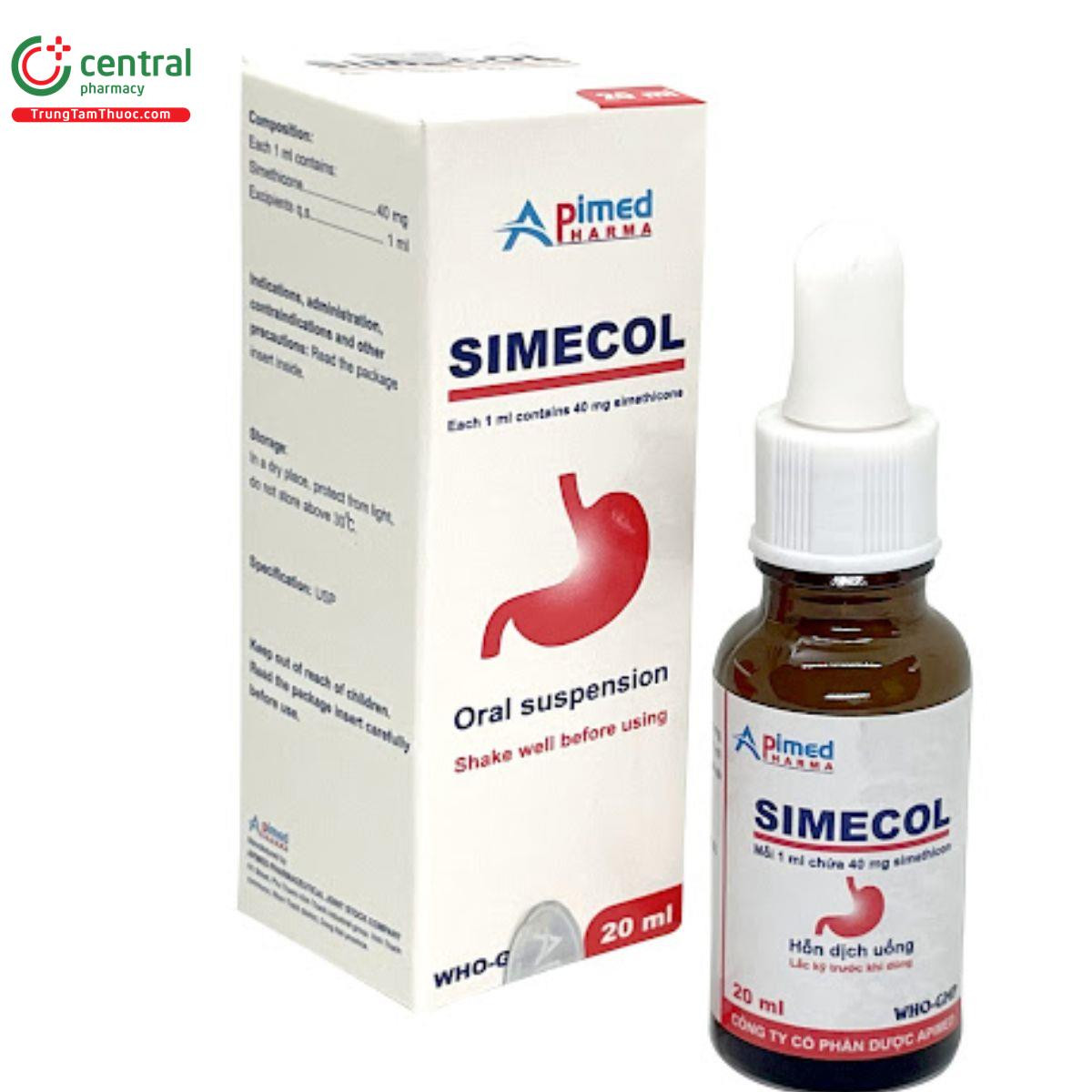 Simecol siro (L/20ml)