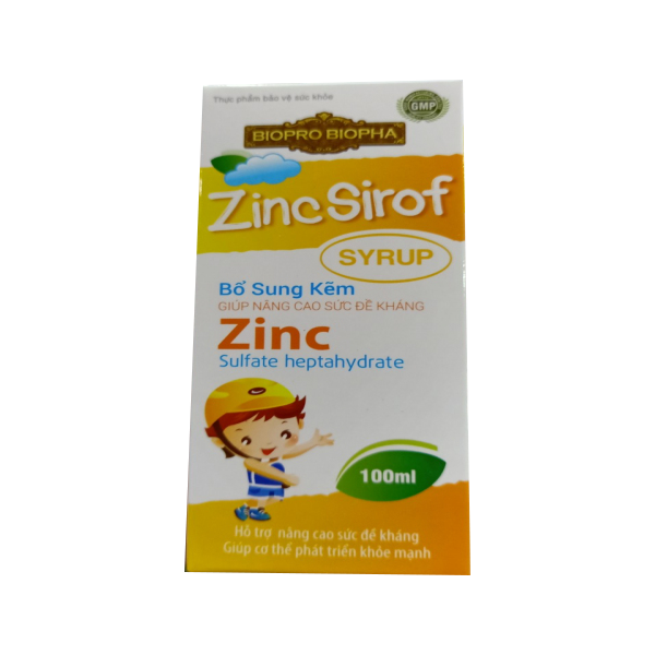 Siro Zinc Sirof _ Bio Pharma (C100Ml)