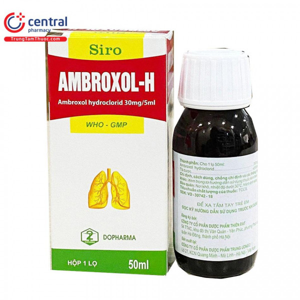 Siro Ambroxol-H (Ambroxon 30Mg5Ml) _Dopharma Tw2 (L50Ml)