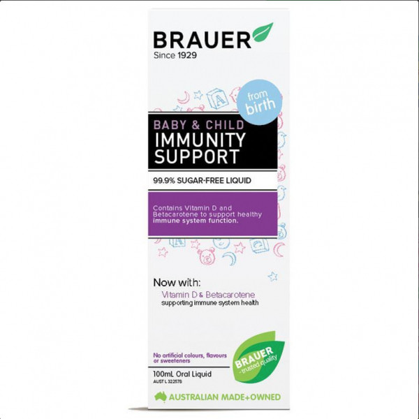 Siro Brauer Immunity Support Tăng Đề Kháng (C100Ml) - Có Tem