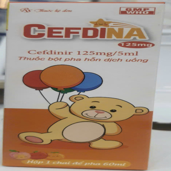 Siro Cefdina ( Cefdinir 125Mg5Ml) _Gấu