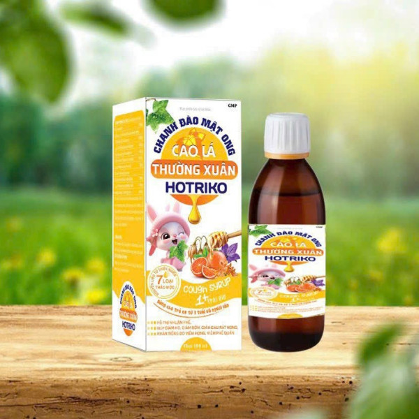 Siro Chanh Đào Cao Lá Thường Xuân Thỏ, Vàng _Yn (Lọ100Ml)