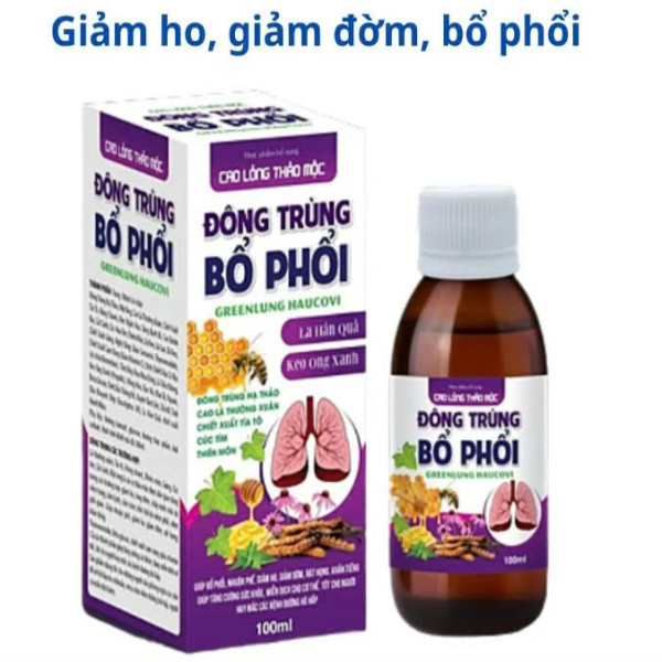 Siro Đông Trùng Bổ Phổi _ Tím (L100Ml) K100-
