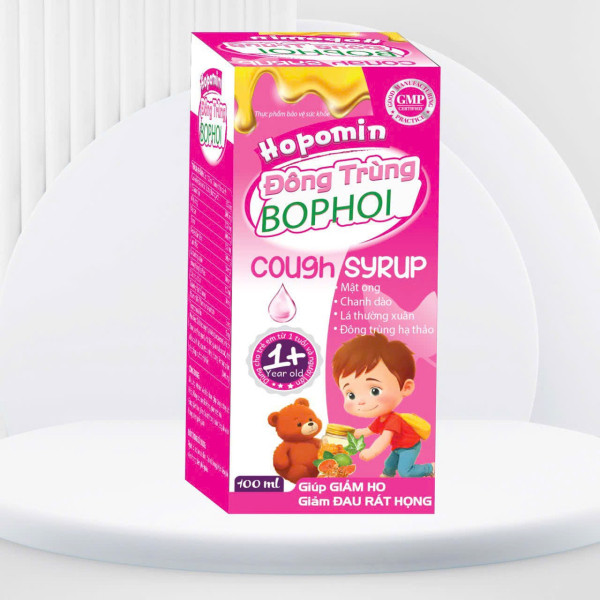 Siro Đông Trùng Bổ Phổi _Hồng, Yn (Lọ100Ml)