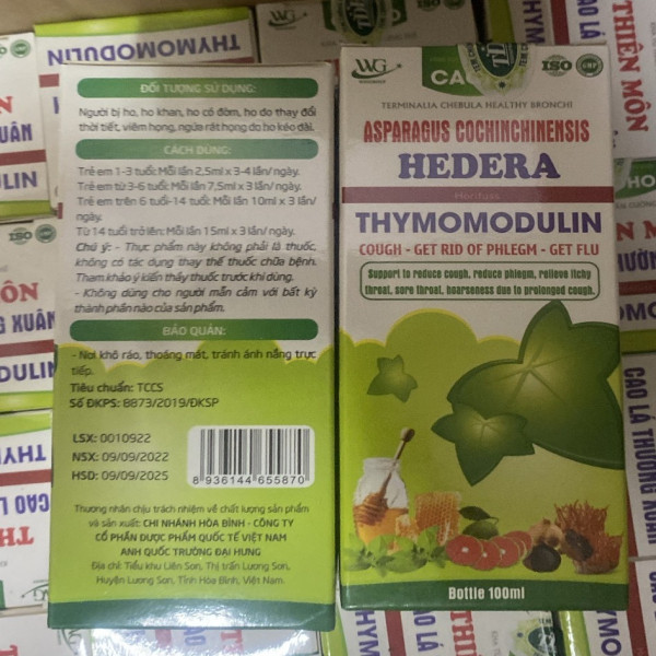 Siro Ho Hedera Thymomodulin _Wg (Lọ100Ml)