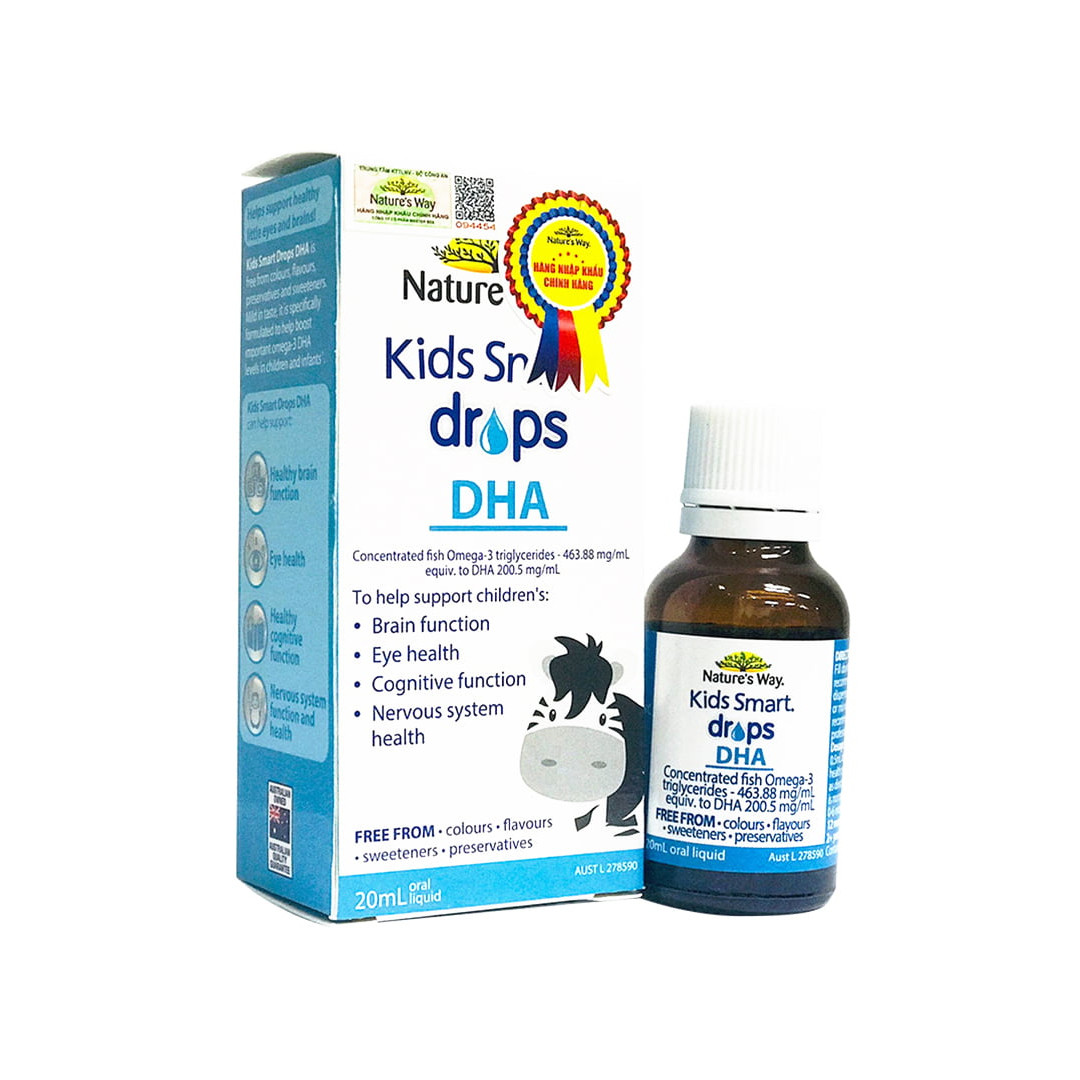 Kids Smart Drops DHA Nuture's way (C/20Ml) hàng cty