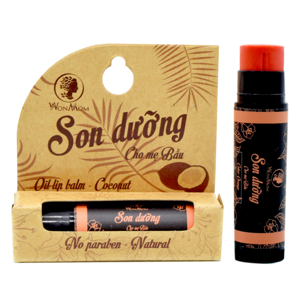Son Dưỡng Môi, Trị Thâm Môi Màu Cam Wonmom (Thỏi5Gr)