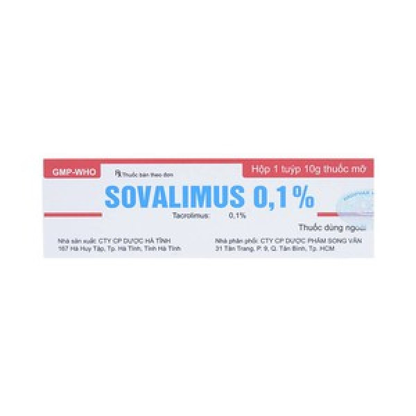 Sovalimus Tacrolimus 0.1% Hà Tĩnh (T15Gr)