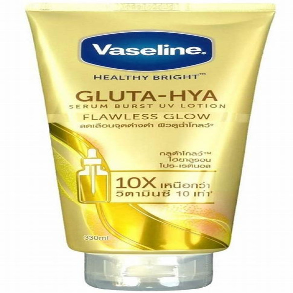 Sữa Dưỡng Thể Vaseline Gluta - Hya Flawless Bright Sáng Da _Ban Ngày (T330Ml) Vàng