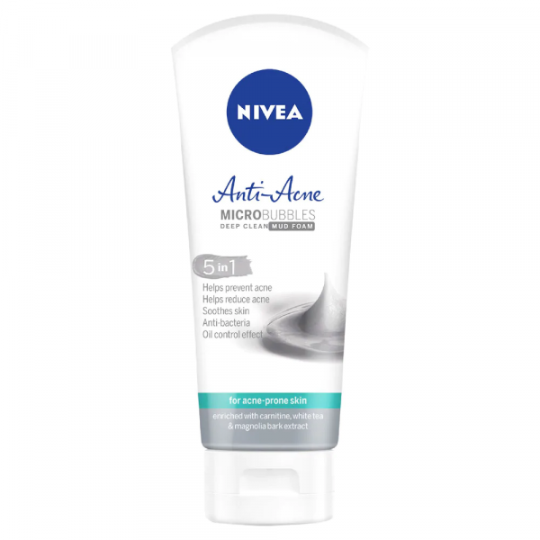 SRM Nivea Bùn Khoáng Anti-Acne Mud Foam (T100Gr)