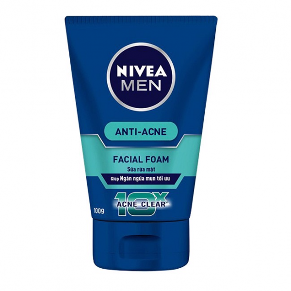 SRM Nivea Men Anti Acne Facial Foam (T100Gr)
