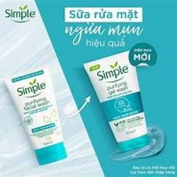 SRM Simple Ngừa Mụn (T150Ml) Xanh Dương