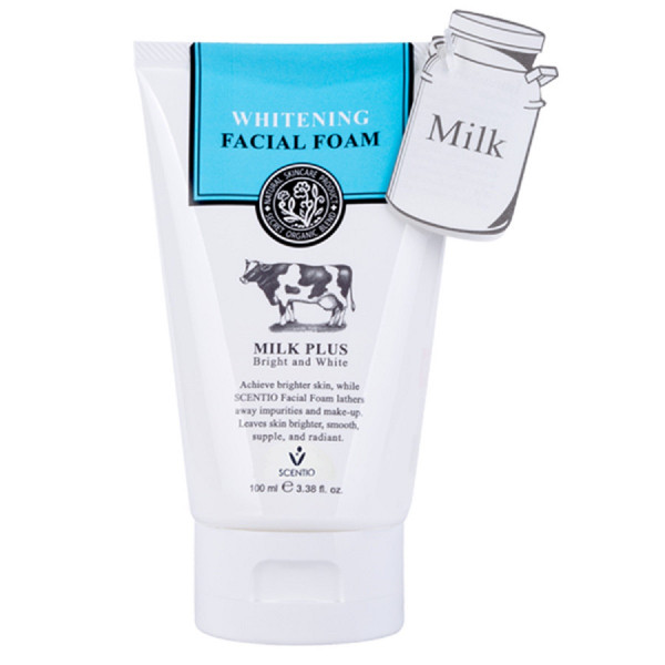 SRM Tạo Bọt Dưỡng Trắng, Milk Plus Scentio100Ml (T100Ml)