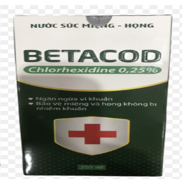 Súc Miệng Betacod (Chlorhexidine 0,25%) (C250Ml)