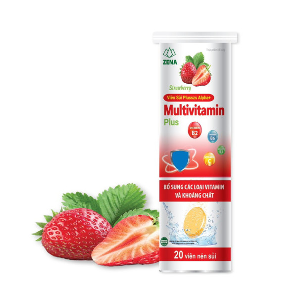 Sủi Multivitamin 4G Dâu _Az (Cọc10T20V)