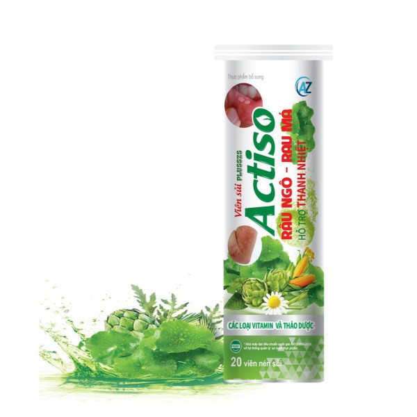 Sủi Nhiệt Miệng Actiso Râu Ngô Rau Má 4G _Az (Cọc10T20V)