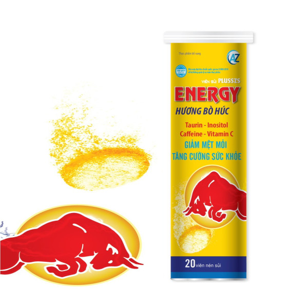 Sủi Tăng Lực Energy Bò Húc 4Gram Màu Vàng_Az (Cọc10T20V)