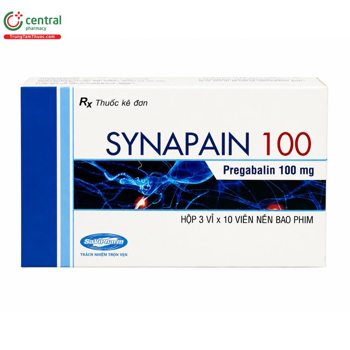 Synapain 100mg (pregabalin 100mg) H/30viên