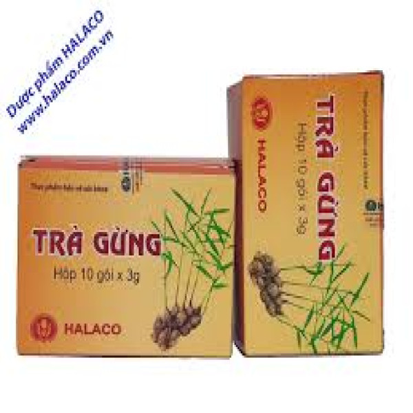 Trà Gừng _Halaco (Hôp/10 Gói X 3Gr) K